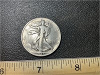 1943 walking liberty half dollar coin