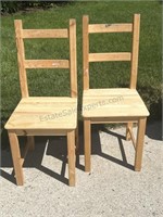 Pair of Wooden Chairs