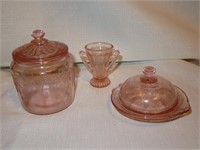 Mosser "Jennifer" Mini Pink Glassware
