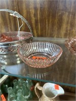 Small Pink Glass Bowl