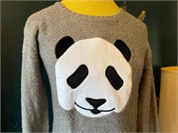 NWT Sz Sm Panda Applique Sweater