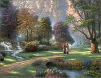 Walk Of Faith Art Print By Thomas Kinkade