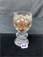Vintage glass flower cup