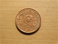 Pièce 1 cent euro  2002  Portugal