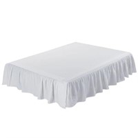 Linen Ruffled Bed Skirt, 16" Drop $117