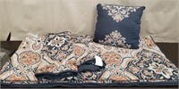 Pretty Bedspread w/ Shams & Accent Pillow. Unsure
