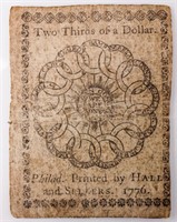 Coin Original Continental Congress Bank Note