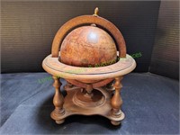 9" Wood Desktop Globe