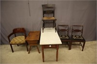 6 PC. FURNITURE LOT: