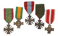 WWI & WWII FRANCE NETHERLANDS MILITARY MEDALS