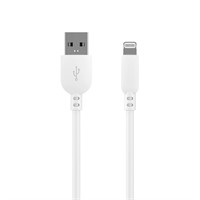 onn. Lightning to USB Cable, White, 6' A37