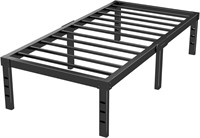 OLALITA 14 Inch Black Twin XL Bed Frame with Open-