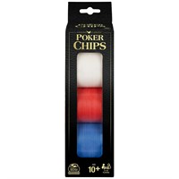 100-Piece Colored Poker Chips Set A37