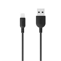 onn. Lightning to USB Cable, Black, 3 Feet AZ18