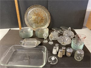 Glass & Crystal lot- see pictures