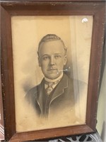 Antique drawn portrait by JL Findlay