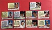 1960's Post Baseball Card Lot of 10