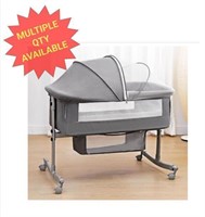 Bedside Crib for Baby, 3 in 1 Bassinet with Large