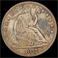 1877 Seated Liberty Half Dollar LIGHTLY