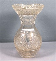 Hawkes American Brilliant Cut Glass Vase