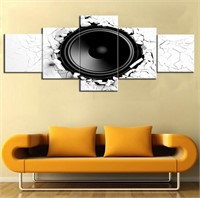 Black and White Pictures Wall Breaks from Sound