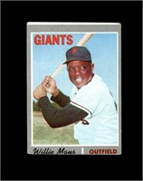 1970 Topps #600 Willie Mays P/F to GD+