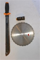 Saw Blade, Machete, Etc