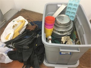 Lot of camping items, hoses and other