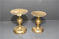 BRASS CANDLE HOLDERS