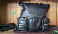 Mulberry Black Leather Messenger Bag