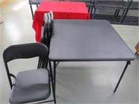 Card Table & 4 matching chairs ( south wall)