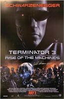Arnold Schwarzenegger Autograph Terminator Poster