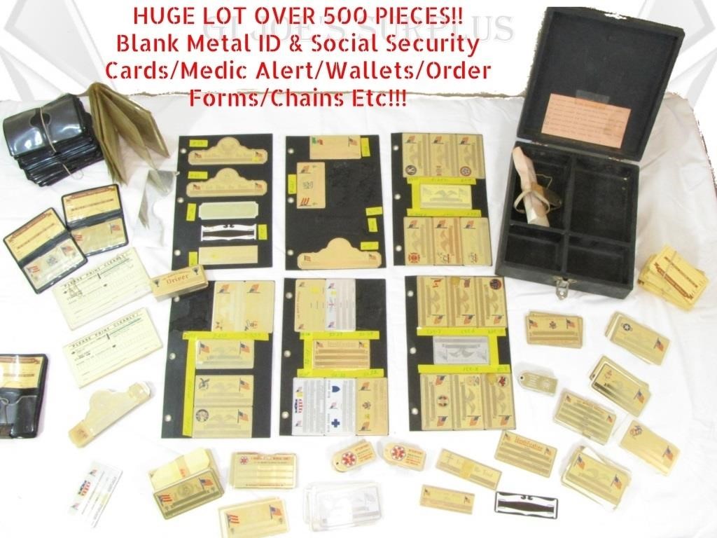 500+ Perma Schmidt Metal Engraving Stamping Cards