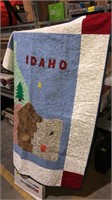 Quilted Idaho lap blanket