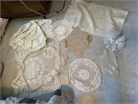 fancy work (doilies and dresser scarves)