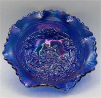 SUMMIT CARNIVAL GLASS FLUTTED BOWL