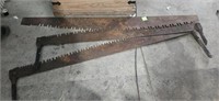 3 large antique saws