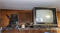 Shelf Lot with Sharp tv