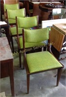(4) Drexel mid century side chairs, surface and