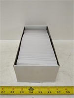 box of 500 stamp dealer cards