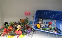 Mixed Toy Bin w/ Action Figures & More