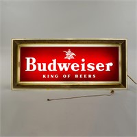 Budweiser Framed Illuminated Advertisement