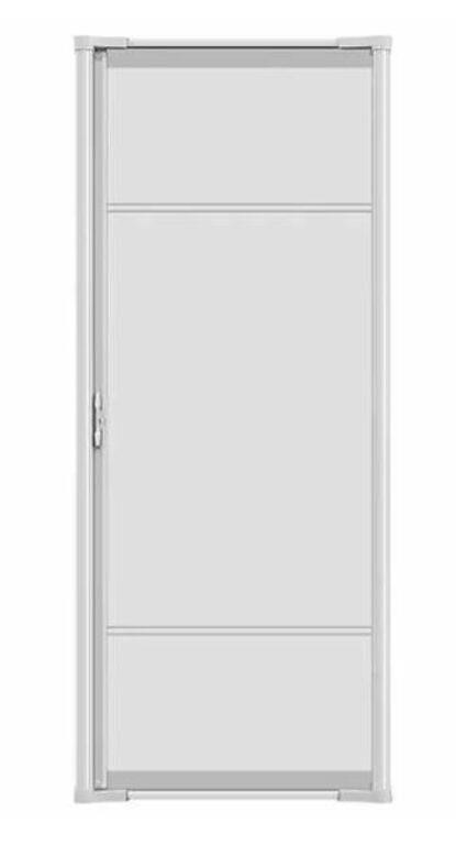 $230-COOL Retractable Door Screen Single White Fra