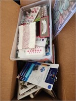 Box Full of Craft Supplies