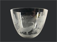 Rowland Ward Safari Etched Glass Bowl