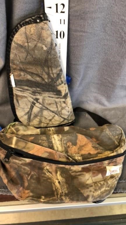 camo fanny pack and gun holder