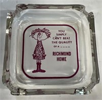 Richmond Indiana advertising ashtray