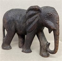 Elephant wooden leather wrapped