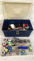 Vintage Sewing Box FULL of Sewing Items