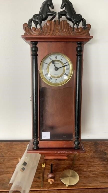 Antique reproduction Westminster clock, double